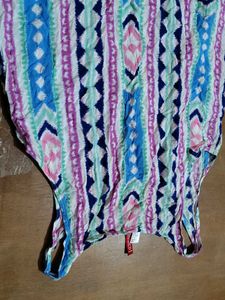 Vibrant Tribal Print Button-Up Top