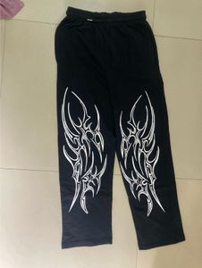 Black Joggers with Tribal Design