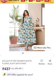 Floral Print Kurta with Pants Set