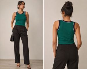 Padded Green Tank Top