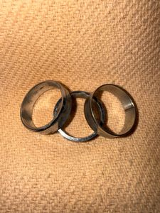 Set of 3 Silver Tone Rings