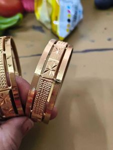 Gold Plated Bangles - Set of 2