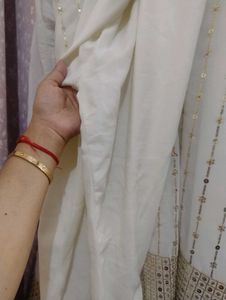 Elegant White Kurta Set with Dupatta