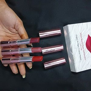 Combo Of 3  Branded Lipstick