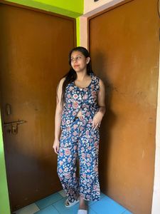 Floral Print Sleeveless co ord set