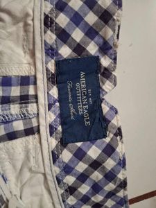 Blue and White Gingham Shorts