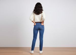women's blue colour jeans