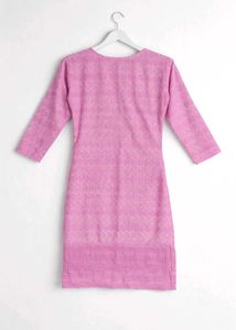 Pink Chikankari Kurti