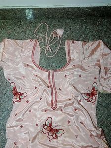 silk palazzo kurti set