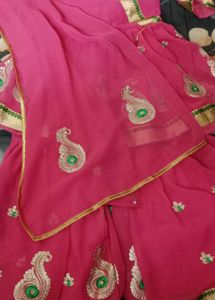 Beautiful Pink Kurta Set with Embroidery