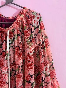 Bohemian Floral Tiered Maxi Dress