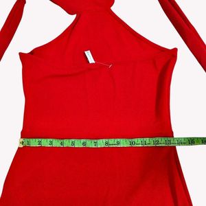 Chic Red Halter Neck Maxi Dress 🆕 NWOT ❤️🫶🫰M
