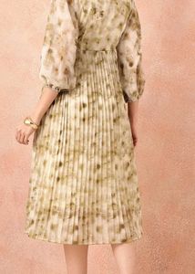 Elegant Floral Print Midi Dress