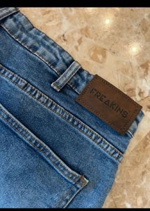 Freakins Blue Denim Shorts