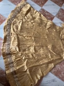 Elegant Golden Lehenga Skirt