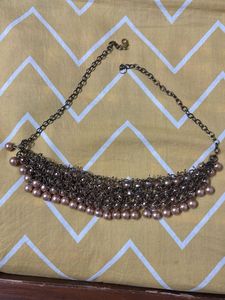 Rose Gold Pearl Choker Necklace