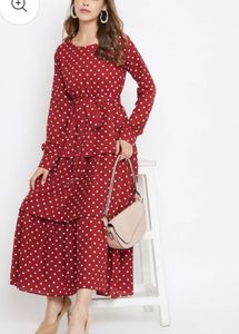 Polka Dot Maxi Dress