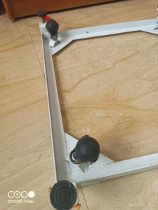 Iron Washing Machine Stand with Wheels