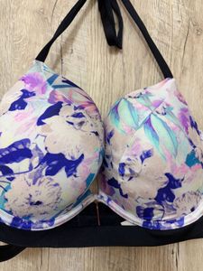 Floral Print Padded Bra - Size 36DD