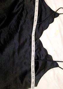 Satin Pajama Set - Black Top &amp; Pink Shorts