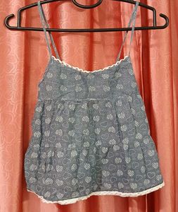 Cute Heart Print Cami Top