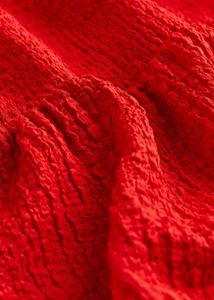 Red Ruffled Mini Dress