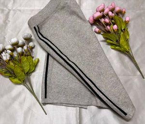 Tan Ribbed Knit Midi Skirt