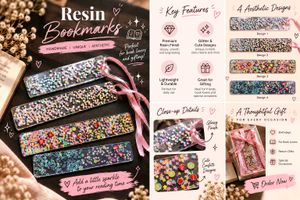 Handmade Resin Bookmarks
