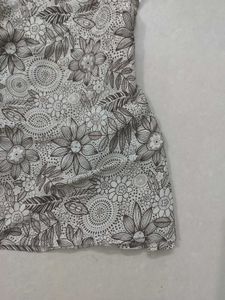 Floral Print Square Neck Top