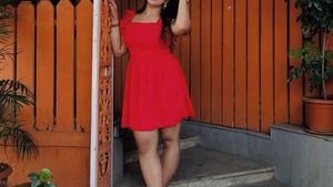 Red Hot Summer Dress, Effortlessly Chic❤️🥀