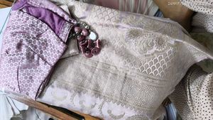 Elegant Lavender Silk Saree with stiched blouse
