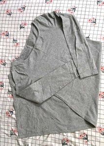 Grey Long Sleeve Bodycon Midi Dress