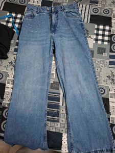 Sparkling Wide Leg Jeans