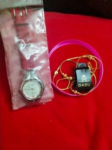 Watch ⌚ And Golden Chain Combo