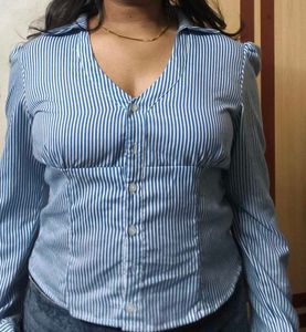 Strips Tie Shirt