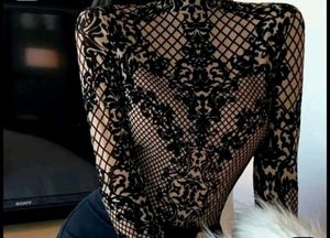 Patterned Long Sleeve Bodysuit