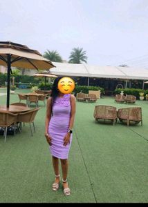 Cover Story Elegant Lavender Ruched Bodycon Dress
