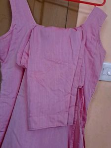 light Pink Sleeveless coordset( top and pant)