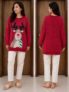 rain deer sweater Christmas vibes