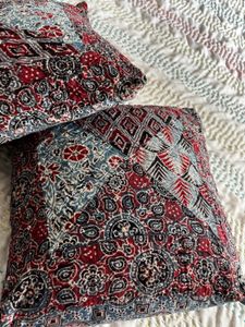 Ajrakh Kantha Cushion Covers (Set of