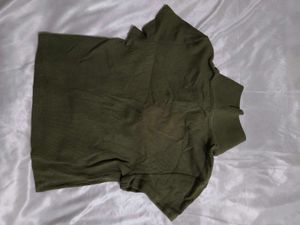 H&amp;M Divided Basic Green Top