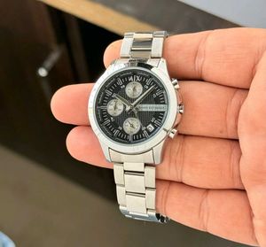 Armani Exchange Silver Chronograph Watch