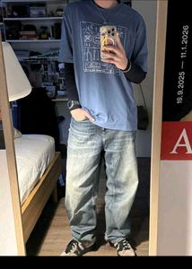 Baggy Blue Wash Denim Jeans