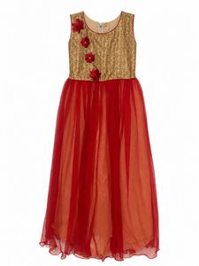 Beautiful Red & Gold Gown