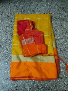 Price dropped Vibrant Yellow &amp; Orange blouse