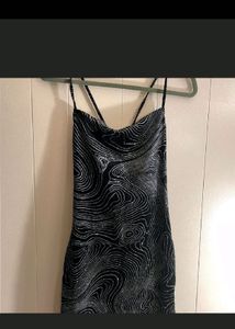 black sparkly dress