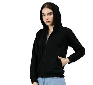 Black Zip-Up Hoodie