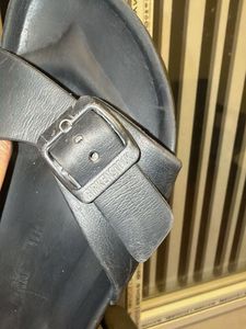 Birkenstock- Black Clogs with Buckle