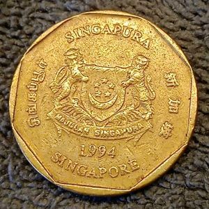 1994 Singapore One Dollar Coin