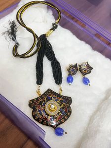 Jaipuri Necklace and Earring Set
